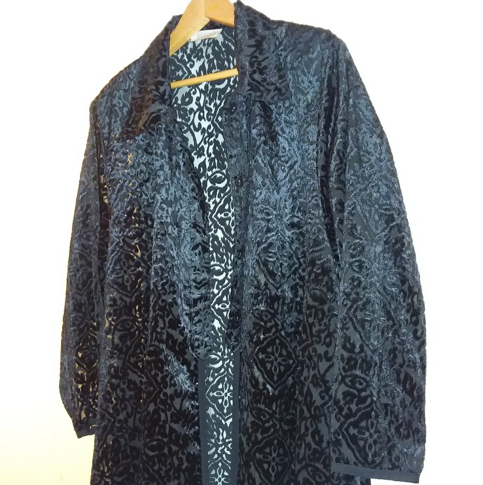 Marisa Patterned Transparent Blouse